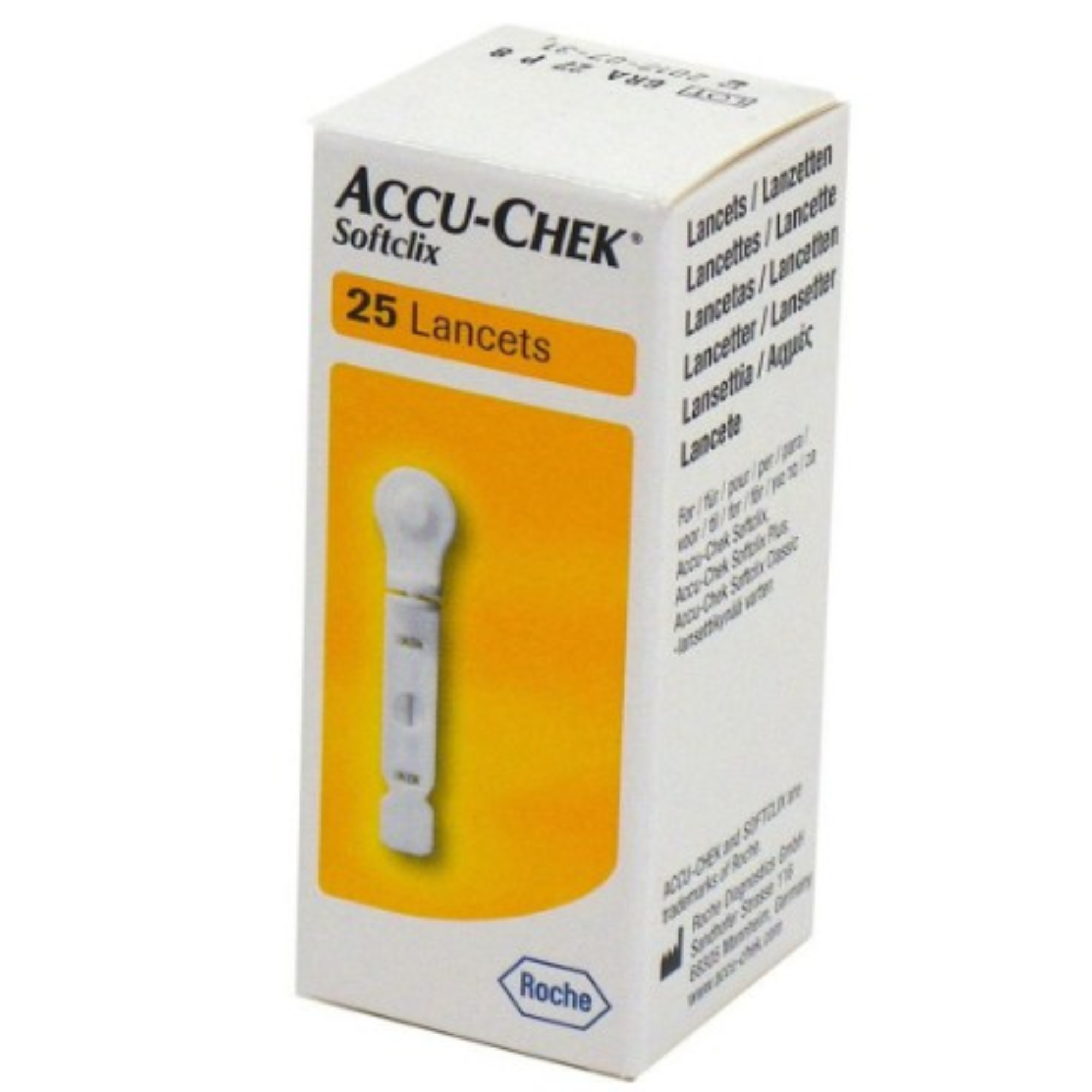 Hộp 25/200 Kim Lấy Máu Accu-Chek SoftClix Chính Hãng Roche, Dùng Cho Máy Accu-Chek Active &amp; Instant
