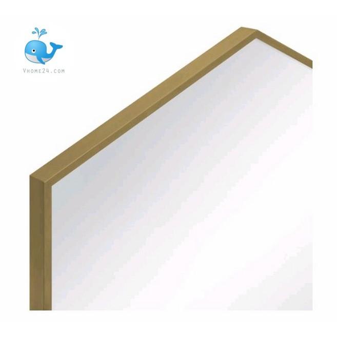 GƯƠNG TRANG TRÍ DECOR DÁNG LỤC LĂNG VIỀN INOX VÀNG GTR090
