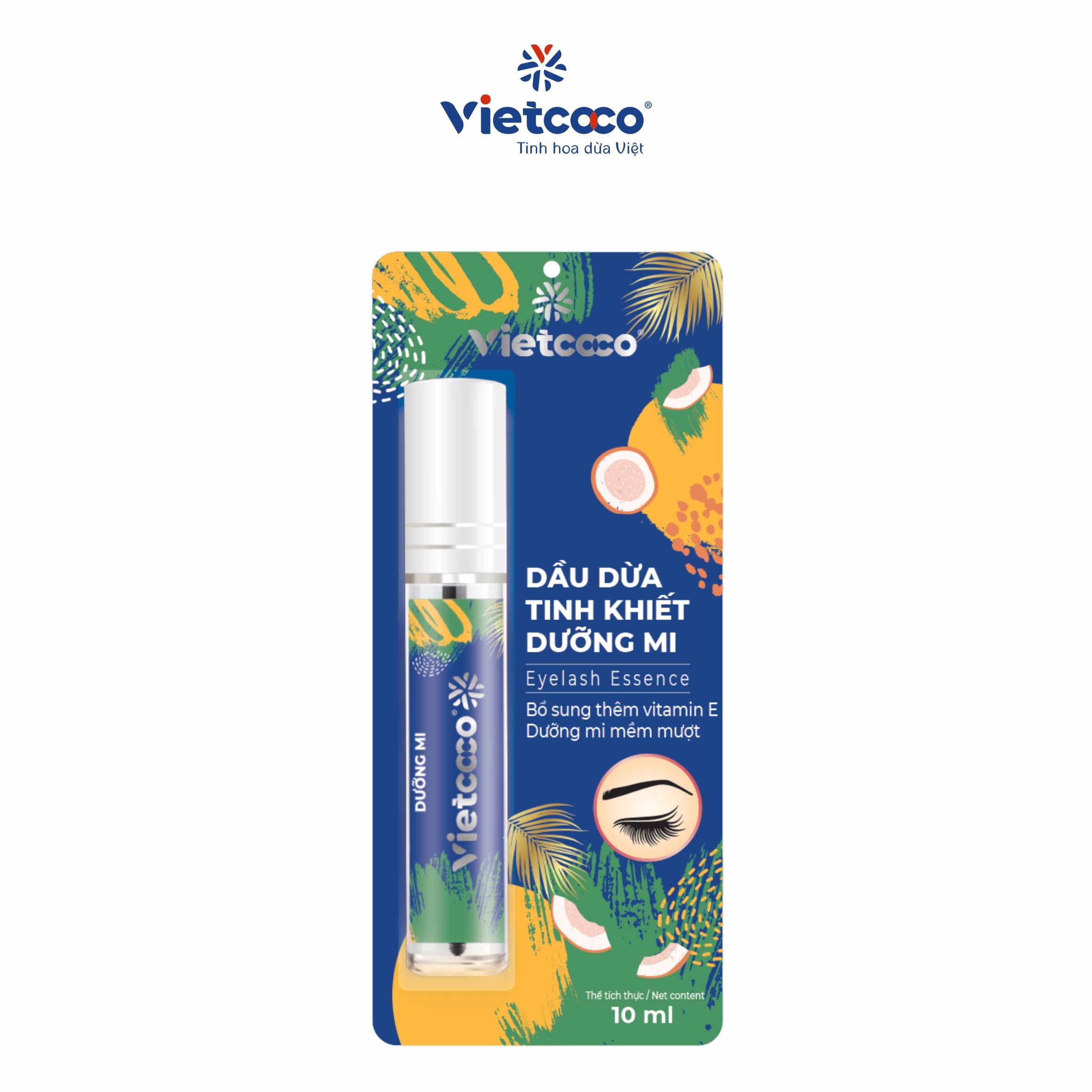 Dầu Dừa Tinh Khiết Vietcoco Dưỡng Mi 10ml