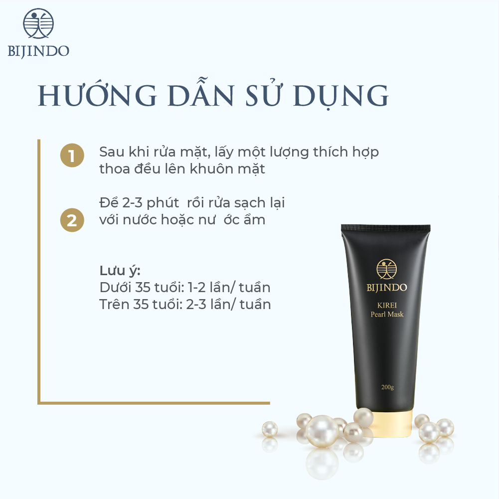 BIJINDO KIREI Pearl Mask - Mặt nạ ngọc trai Bijindo kirei