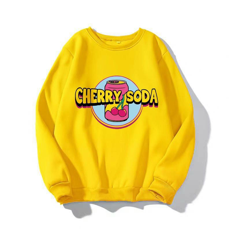 Áo Sweater Nỉ Unisex Form Nam Nữ Cherry Soda Chất Vải Nỉ Thoáng Mát Nhiều Màu Cực Đẹp