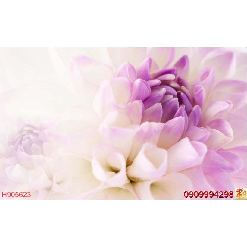 Tranh dán tường Hoa 3d, tranh hoa lá nhiều mẫu