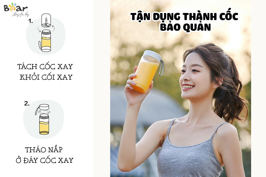 Máy Xay Sinh Tố BEAR LLJ-D04L1 (BL-B35V1) - Hàng Chính Hãng