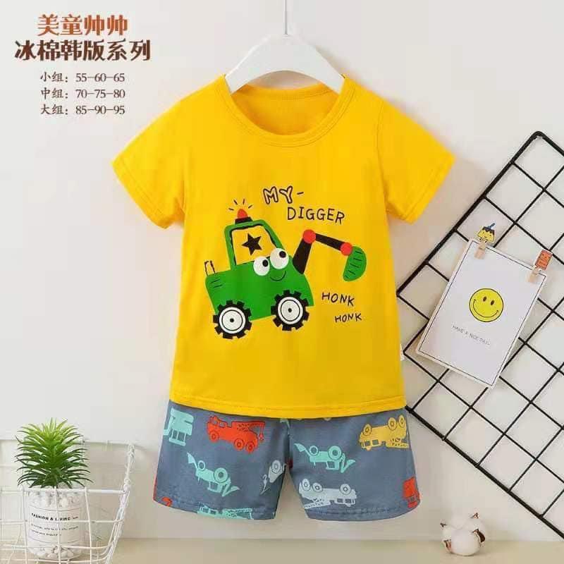 Sale !!! Bộ Cotton Xuất Hàn Hàng Quảng Châu Cho Bé (Size Nhỡ Từ 15-21kg)(SP001463 ) Shop Phúc Yến