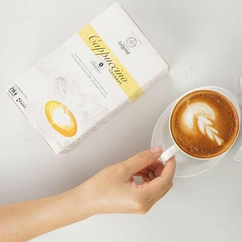 Combo 2 Hộp Cà phê Hòa Tan Cappuccino Coconut - Trung Nguyên Legend - 12 gói (Ít ngọt, béo, thơm)