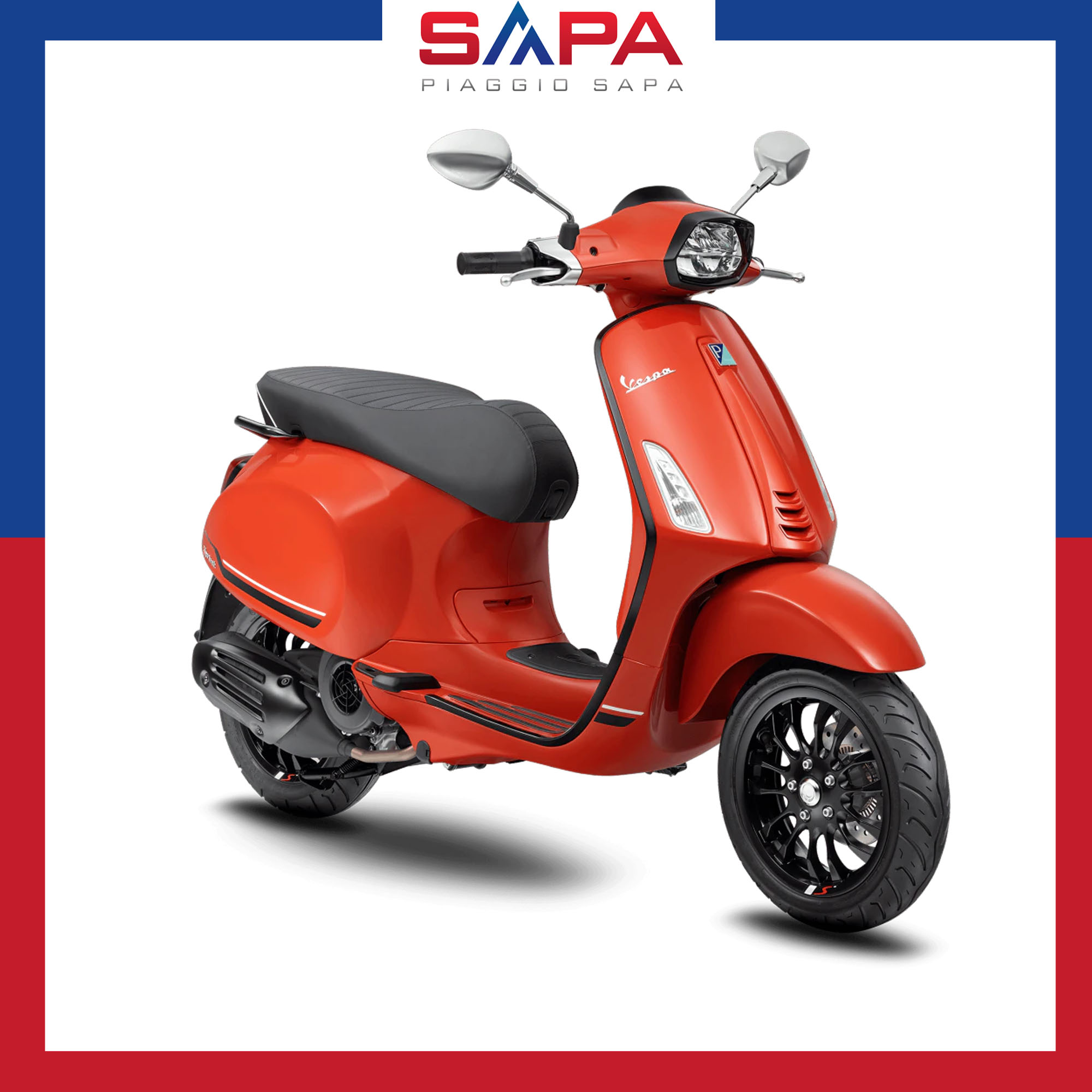 Xe Tay Ga Vespa Sprint S 125 Màu Cam Orange Tramonto