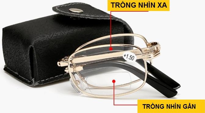 KÍNH VIỄN THỊ HAI TRÒNG GẬP SIÊU GỌN NHÌN XA VÀ GẦN