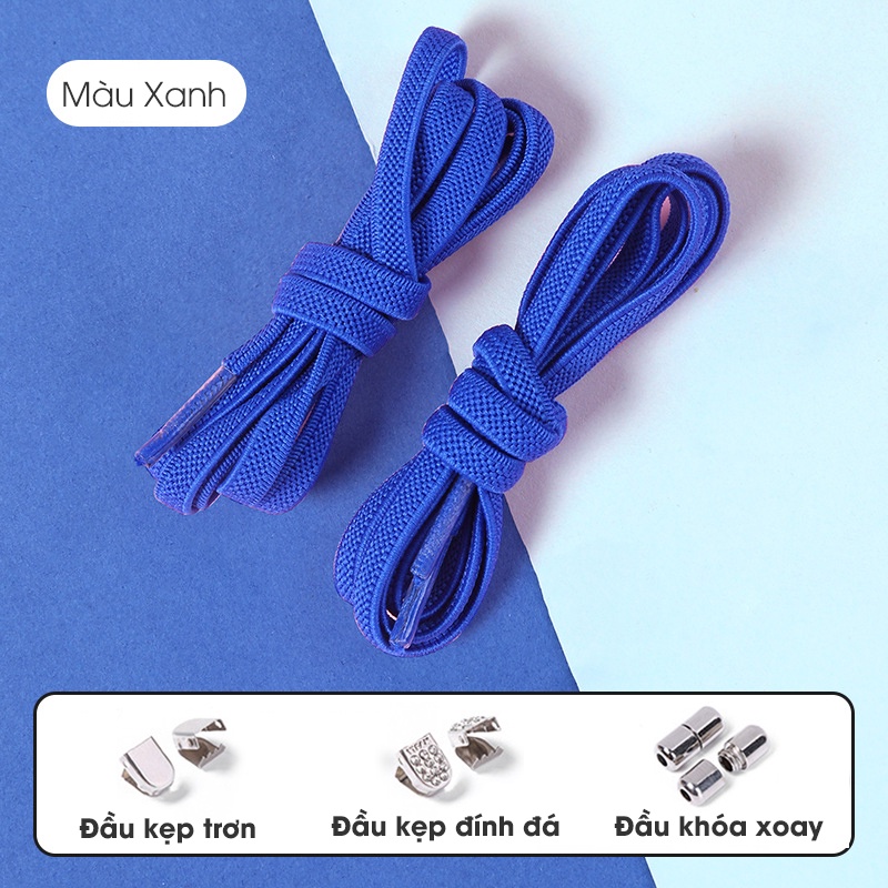Dây Giày Thể Thao Sneaker Thông Minh Đàn Hồi Q-Kick Laces Khóa Đầu Kim Loại