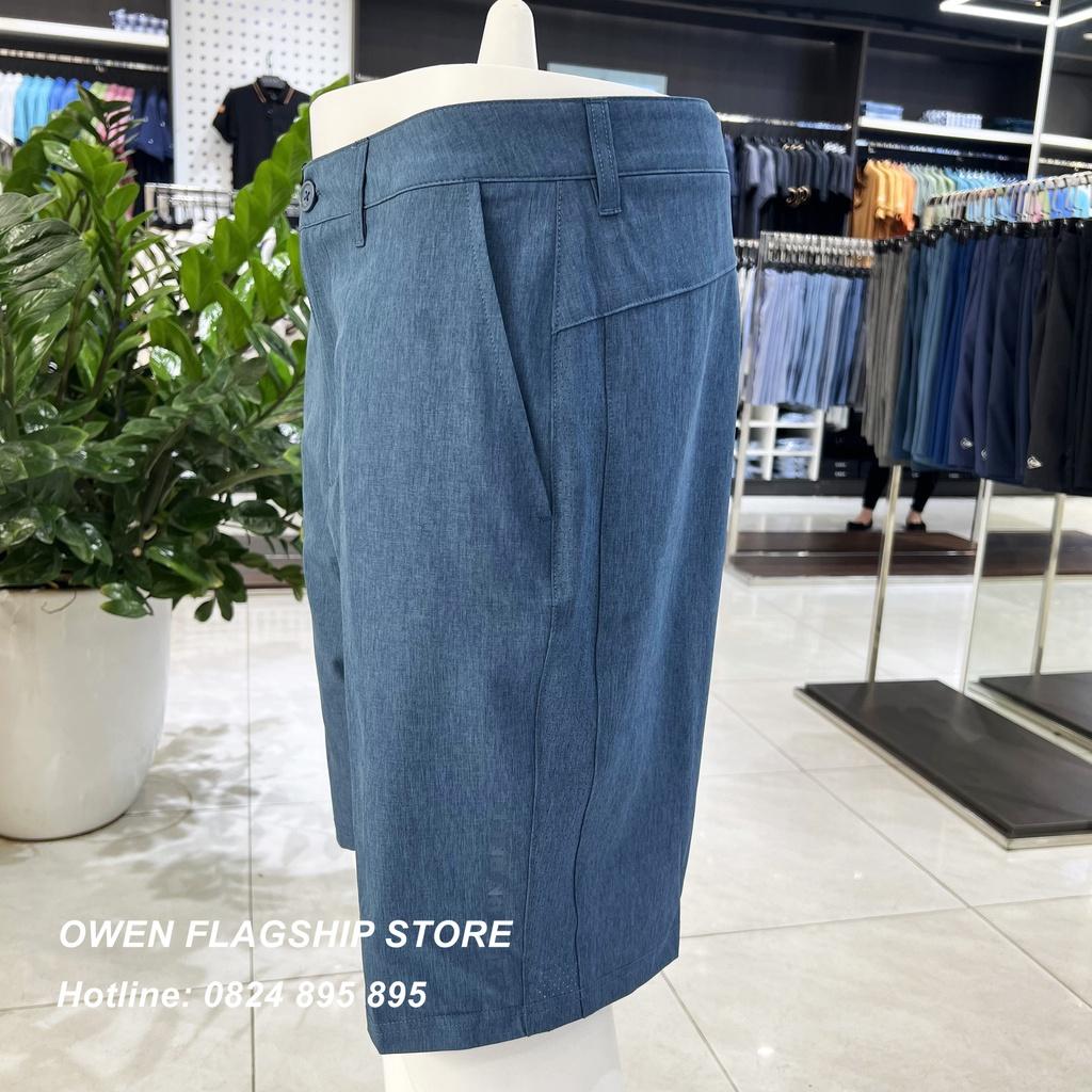 Quần short nam owen màu xanh melange SS231417