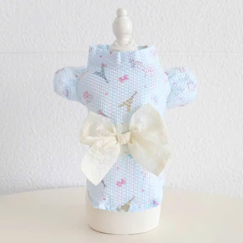 VÁY XANH KIỂU NHẬT BẢN SANG TRỌNG TỪ TỪ 0.5-8KG DÀNH CHO CHÓ MÈO