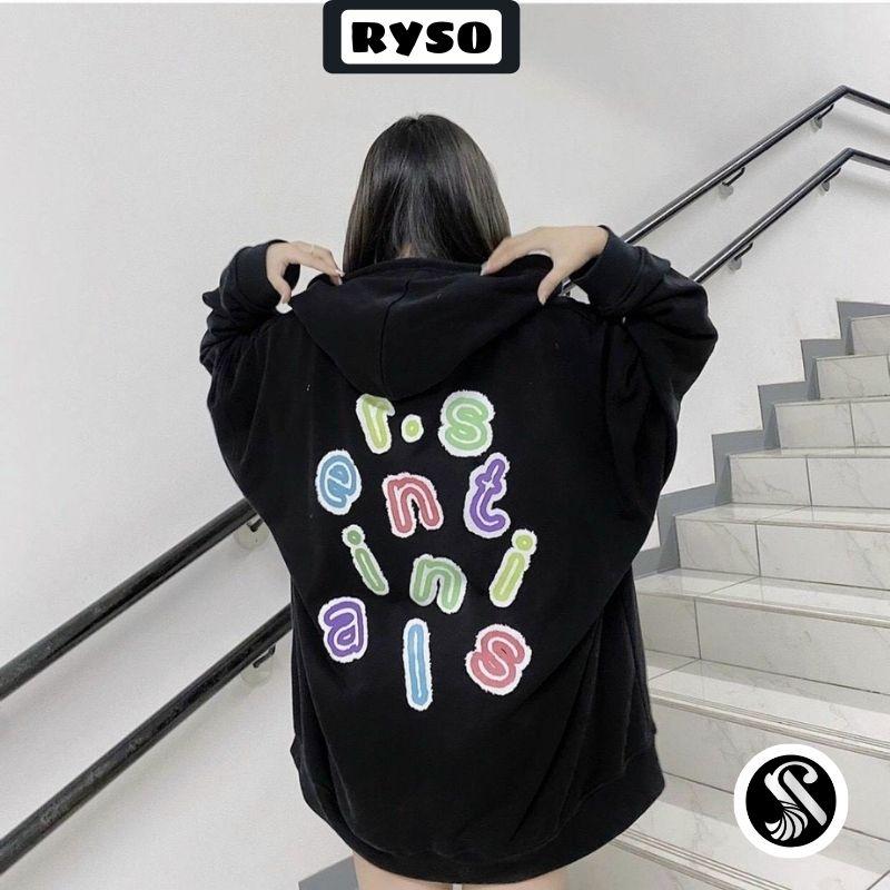 Áo Hoodie Dây Kéo SENTI Ulzzang Khoác Nỉ Form Rộng Unisex Cardigan Trần Bông 2 Lớp Trẻ Trung