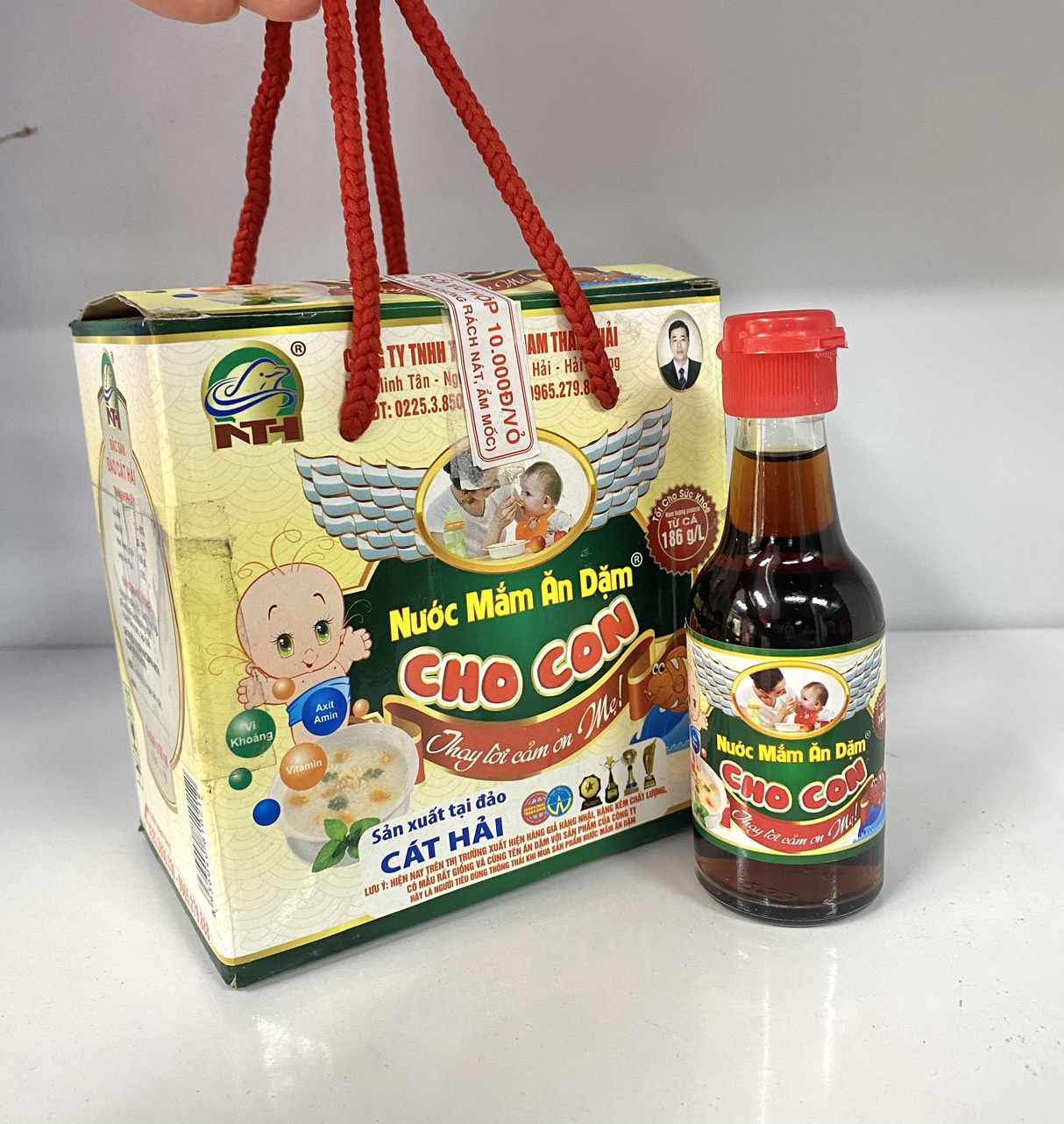 Combo 4 chai Nước mắm ăn dặm cho bé chai 50ml, "Nhiều cá ít muối"