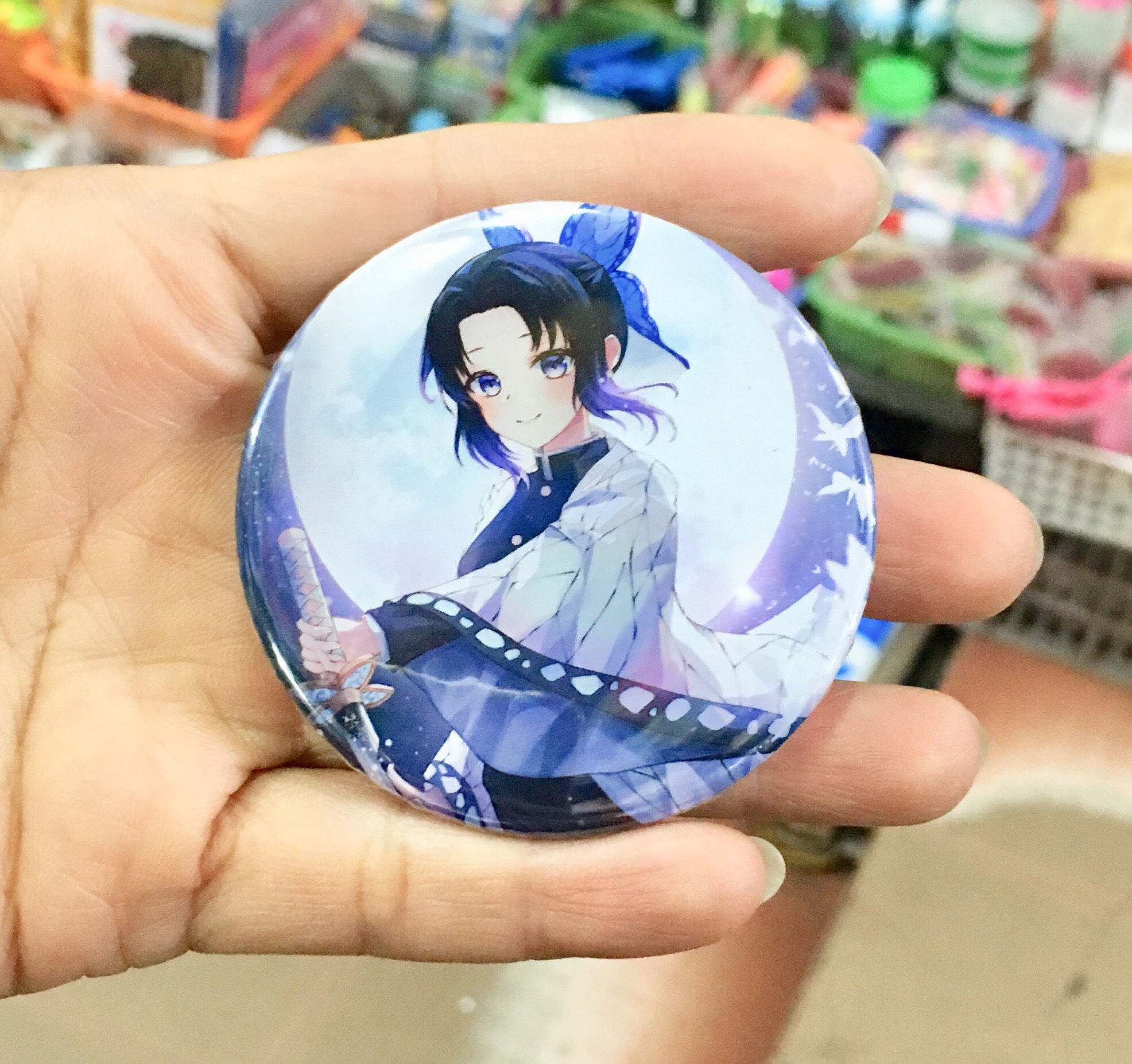 Huy hiệu anime kimetsu no Yaiba combo 10 cái khác nhau mẫu ngẫu nhiên