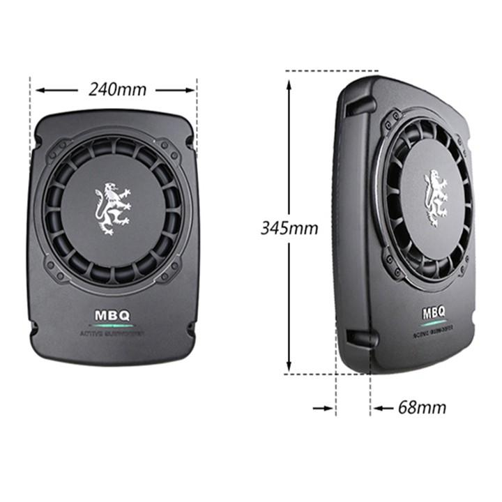 Loa SUB siêu trầm đặt gầm ghế ô tô MBQ Sư Tử MB-8RL - Công suất tối đa: 240W(120Wx2) - Hàng Nhập Khẩu