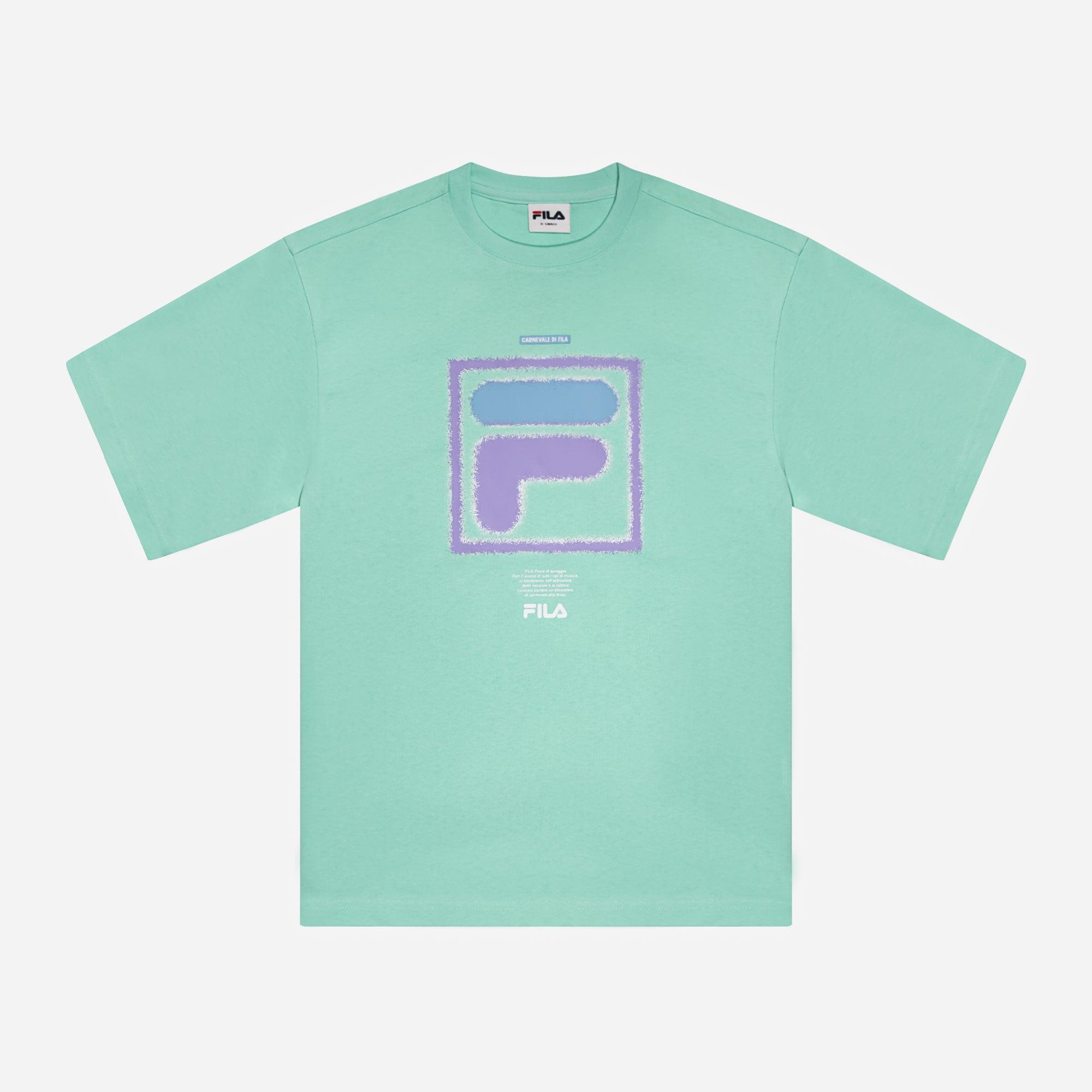 Áo thun tay ngắn thời trang unisex Fila Beach Party Oversize F Box - FW2RSF1003X-CBL