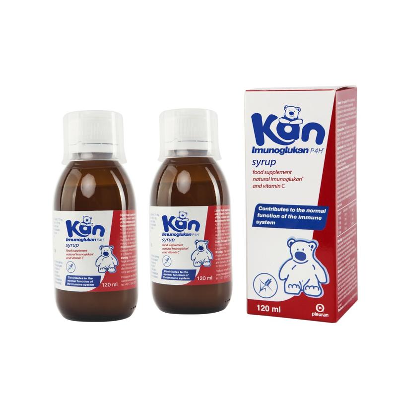 [Mua 1 Tặng 1] Combo 2 Siro Kan ImunoGlukan chai 120ml hỗ trợ miễn dịch nâng cao sức đề kháng cho bé