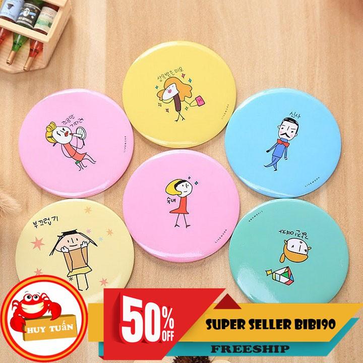 Set 10 gương mini bỏ túi nhiều hình dễ thương