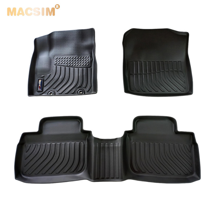 Thảm lót sàn xe ô tô Toyota Veloz/ Avanza 2022 Nhãn hiệu Macsim chất liệu nhựa TPE hàng loại 2