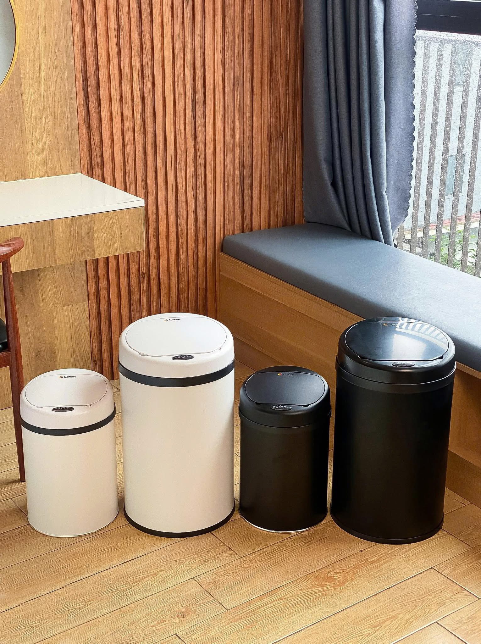 THÙNG RÁC CẢM ỨNG LETEK SENSOR LR12 - 12L