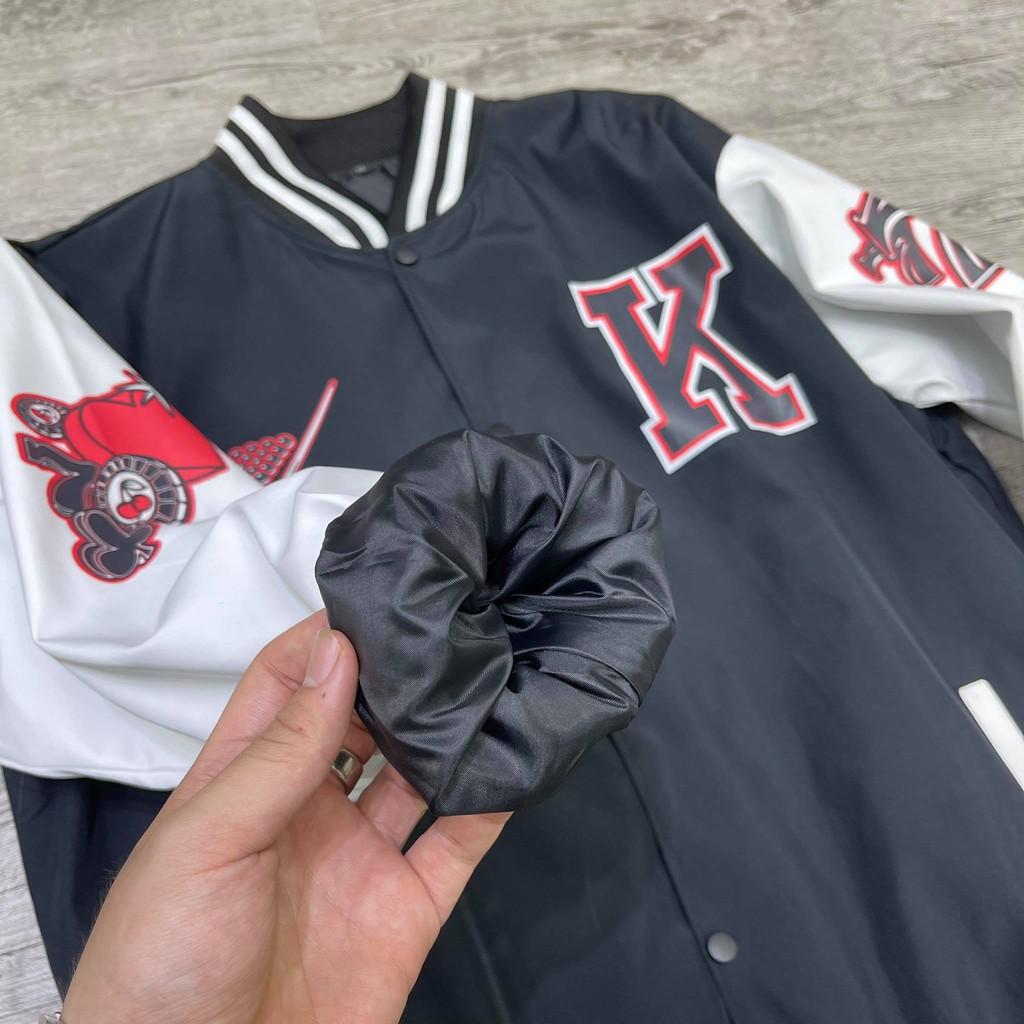 Áo khoác dù Áo varsity Bomber Kill System vài dù nam nữ Kun Shop