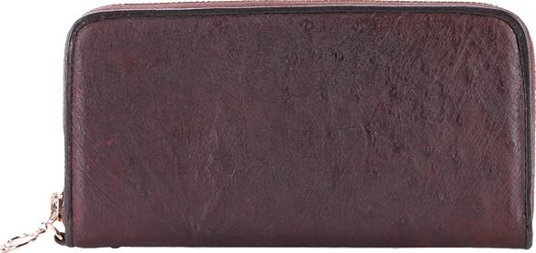 Ví Nữ Da Đà Điểu 1 Khóa Vip Huy Hoàng HT3432 (19 x 10.5 cm) - Nâu Đất