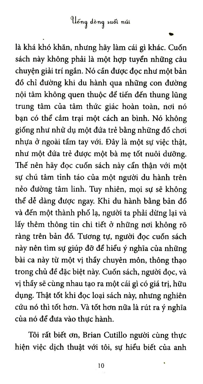 Uống Dòng Suối Núi