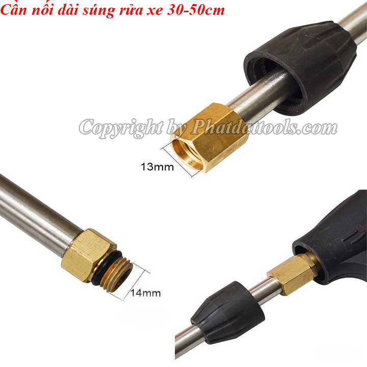 Cần Nối Dài Súng Rửa Xe 50cm