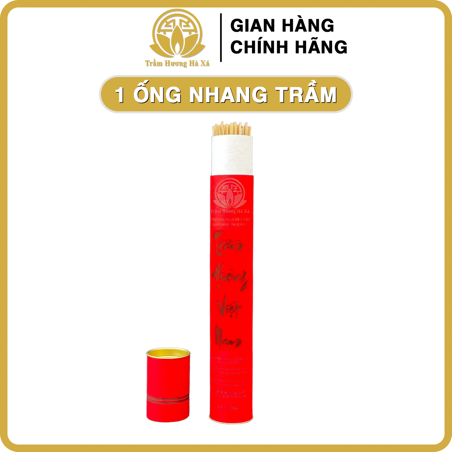 Nhang cây trầm hương cao cấp hộp đỏ đốt xông nhà tẩy uế HÀ XÁ thơm tự nhiên, không pha tạp đồ thờ cúng phong thủy may mắn tài lộc