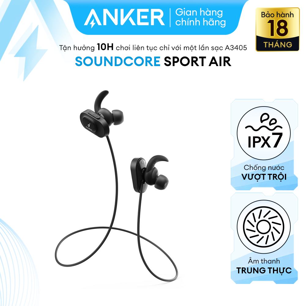 Tai nghe bluetooth SOUNDCORE Sport Air (by Anker) - A3405