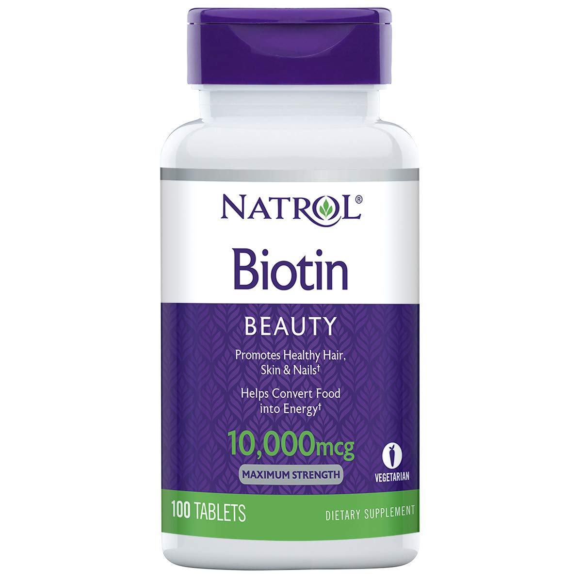 Viên Uống Hỗ Trợ Mọc Tóc, Móng Natrol Biotin 10.000mcg
