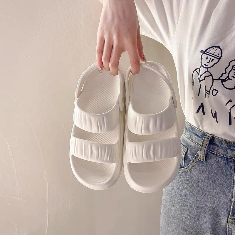 Tăng 1sz Sandal Quai Hậu Đế Bánh Mì Siêu Nhẹ Cao 3Cm Chống Nước Phù Hợp Đi Mưa G159