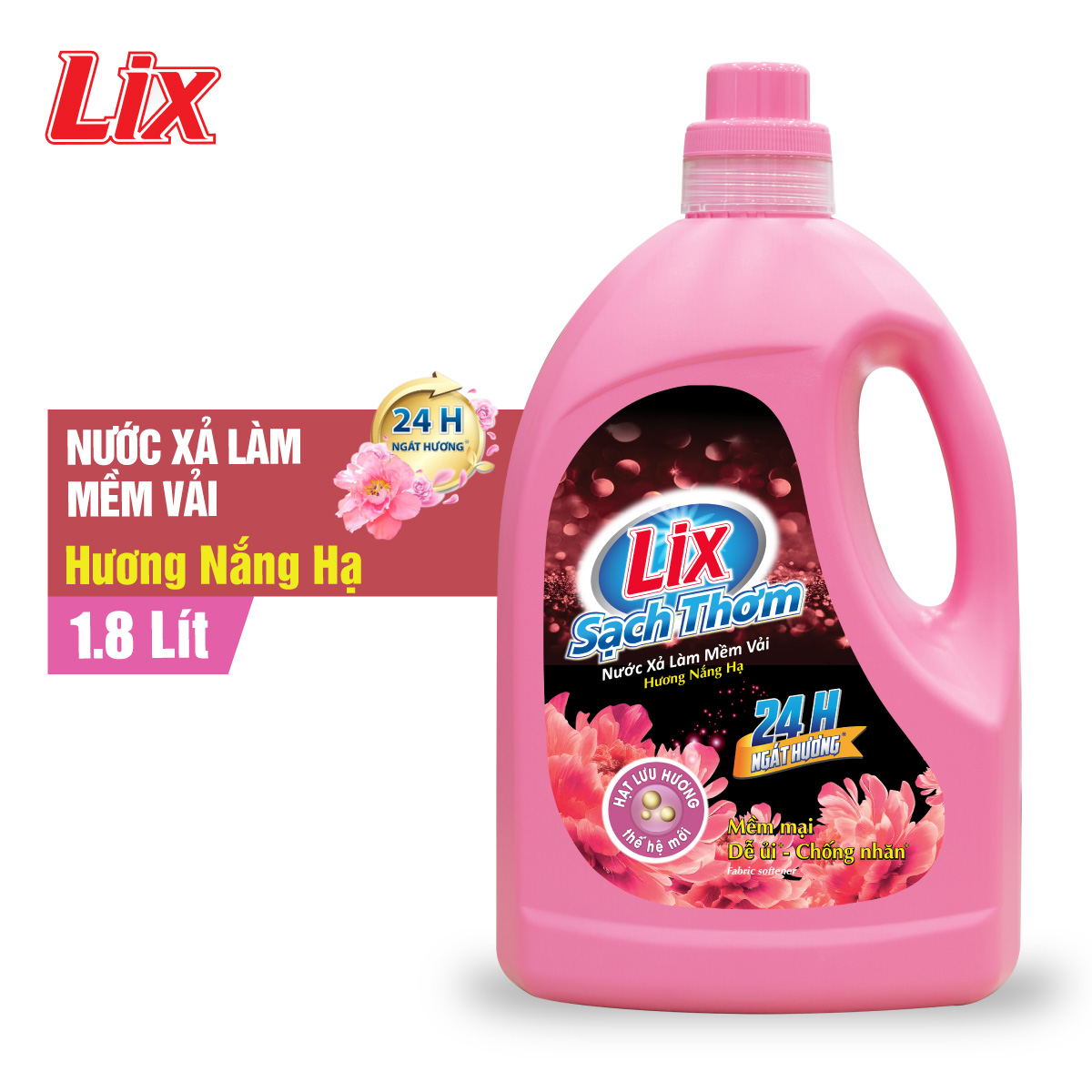 COMBO 2 chai nước xả vải Lix sạch thơm hương nắng hạ L17601