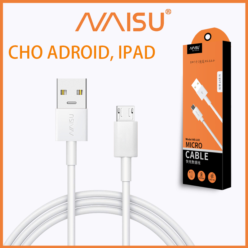 Cáp sạc dữ liệu nhanh Naisu Chiều dài tiêu chuẩn 1m cho IOS/Android D – 1815 Hàng nhập khẩu