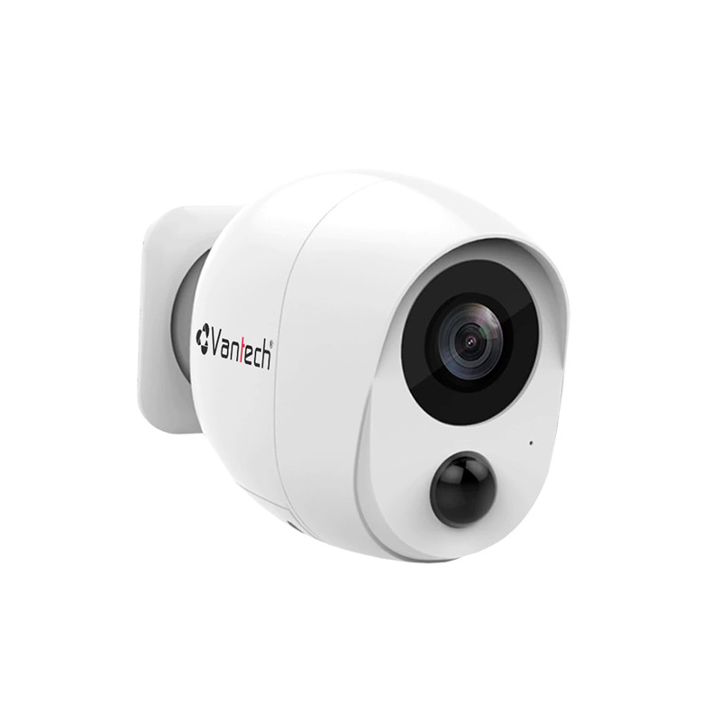 Camera IP Hồng Ngoại Wifi Dùng Pin 2.0 Megapixel VANTECH VP-B7300PIR-Hàng Chính Hãng