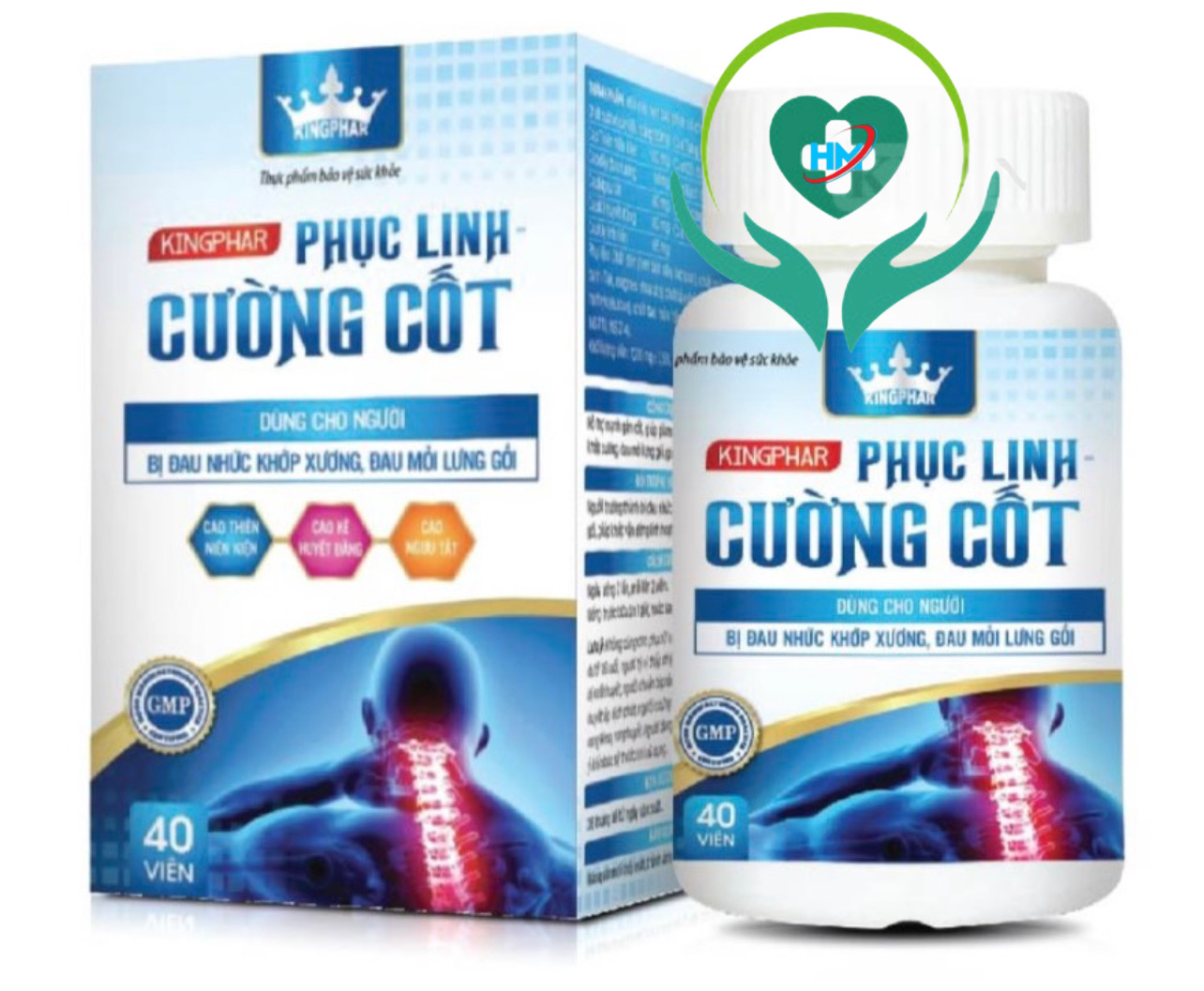 Viên uống Phục Linh Cường Cốt Kingphar , hộp 40 viên