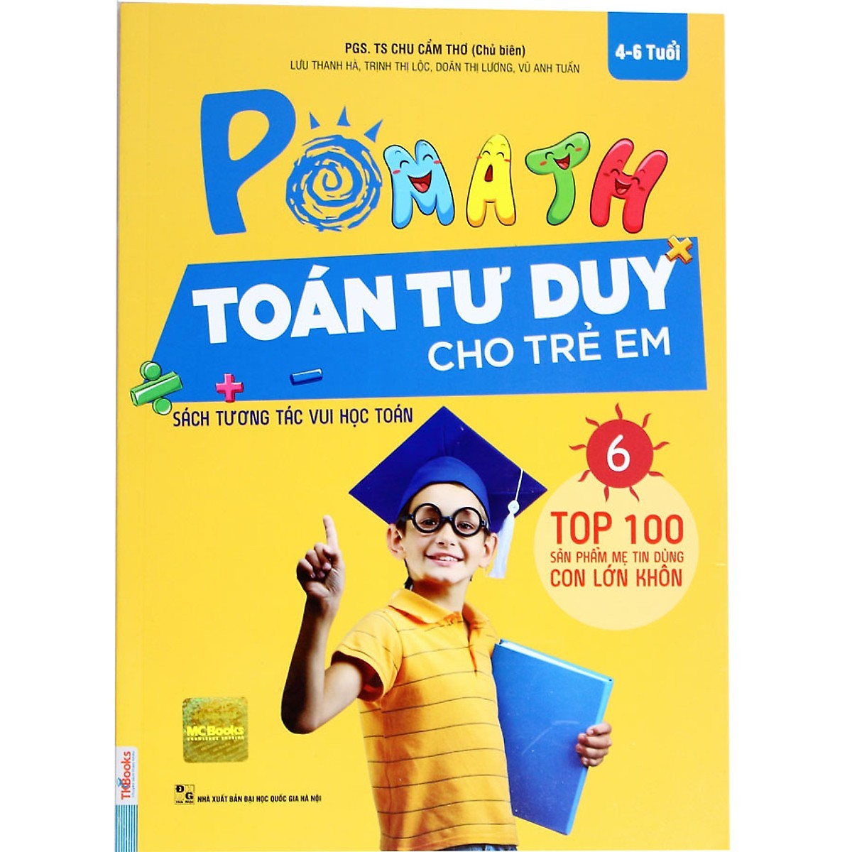 Combo Trọn Bộ Sách PoMath - Toán Tư Duy Cho Trẻ Em 4-6 Tuổi (6 cuốn)  (Tặng kèm iring siêu dễ thương s2)