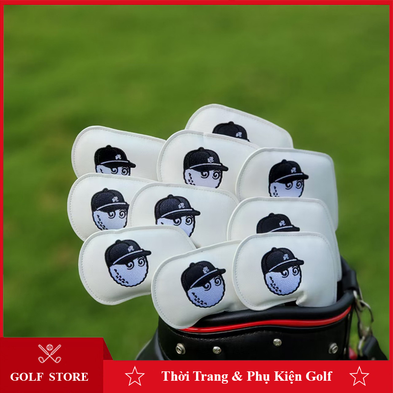 Bọc đầu gậy golf cover gậy gỗ 1 3 5 recuse da PU cao câp BD015