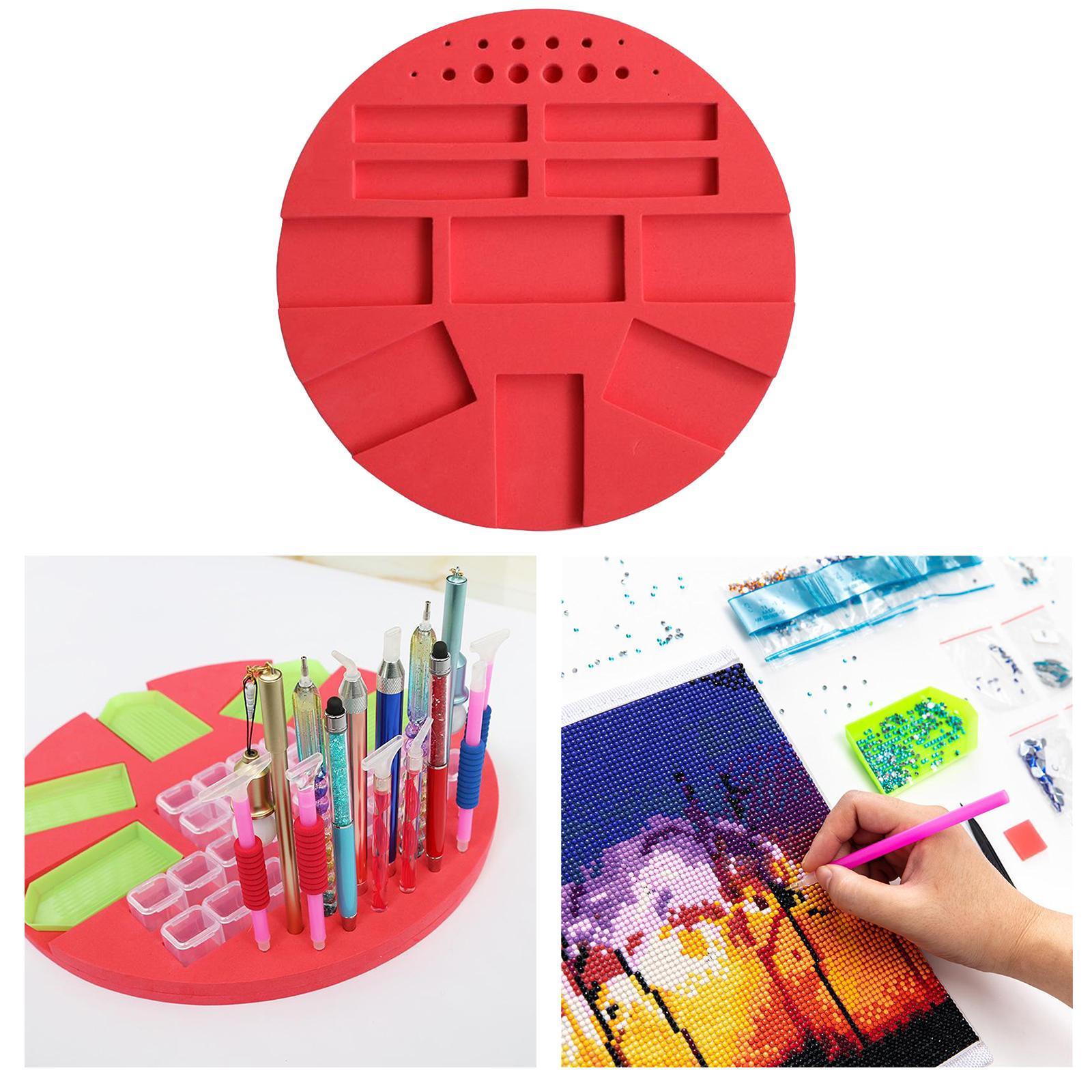 Diamond Painting Tray Organizer Holder Diamond Painting Kits Drill Pens Beads Storage Tools for DIY Arts Crafts