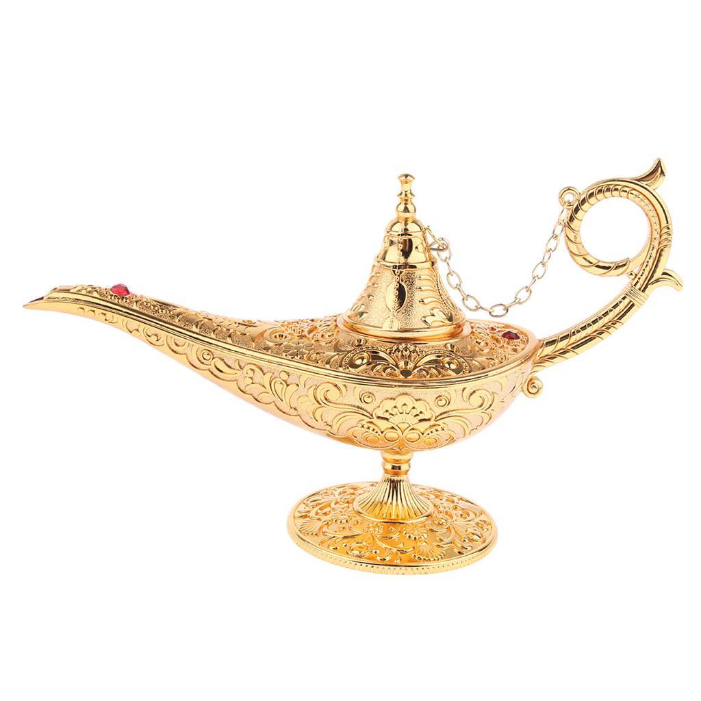 Aladdin Genie Lamp Light Wishing Tea Oil Pot Decoration Collection Arts Gift