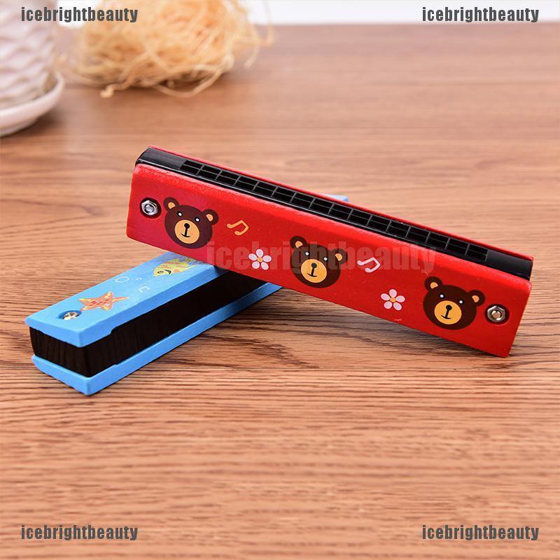 Kèn Harmonica Gỗ 16 Lỗ Dễ Thương Cho Bé