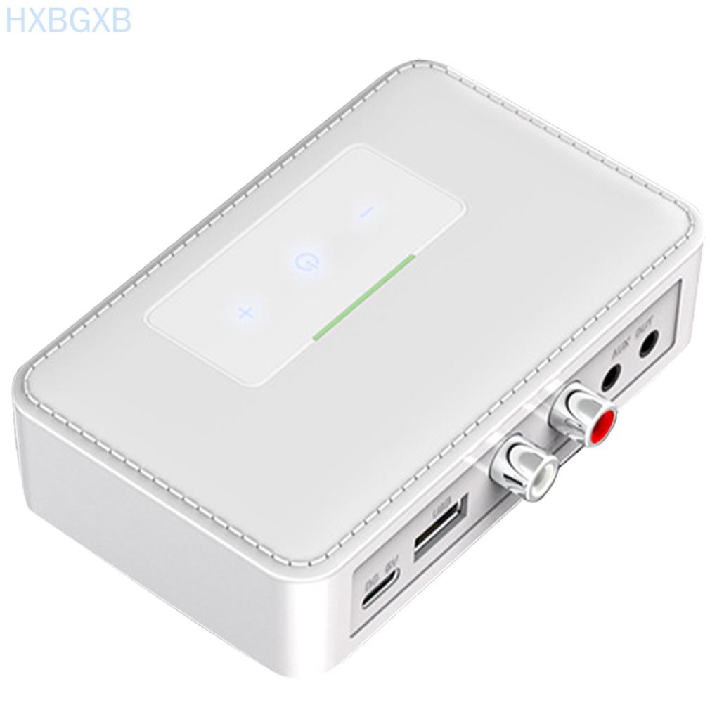 Bluetooth 5.0 Audio Adapter Wireless Transmitter Receiver NFC Enabled Audio Transmitter Receiver, White