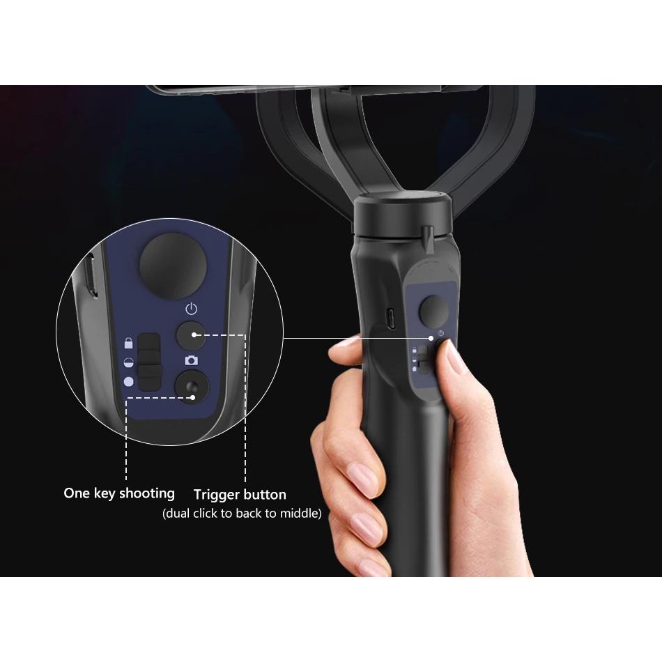 Gimbal chống rung cho điện thoại - Thiết bị cầm tay chống rung tự cân bằng 3 trục - Gậy quay Vlog đa năng tiện lợi