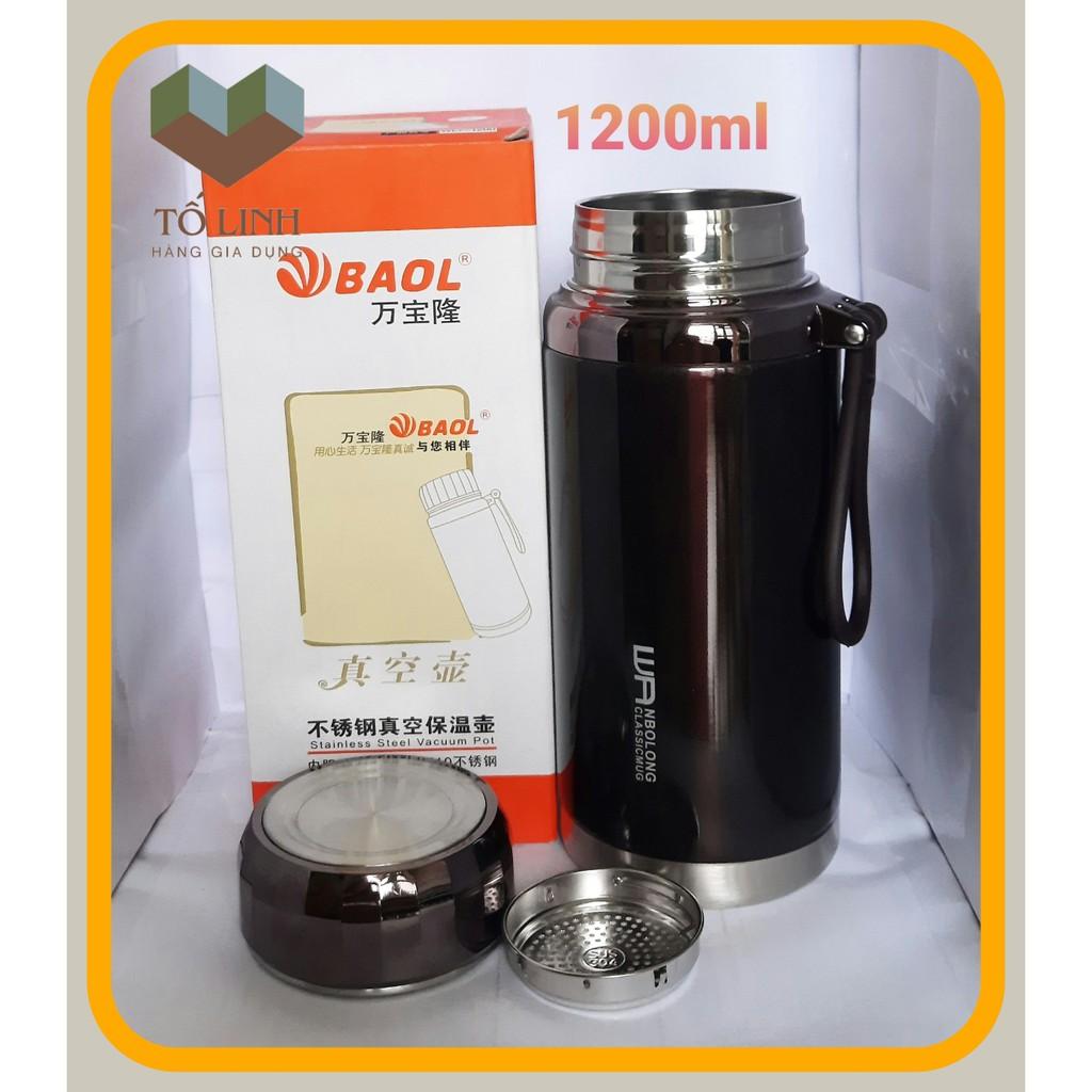 Bình Giữ Nhiệt Nóng Lạnh Inox 2 Lớp Cao Cấp Good HUYNA MART Dung Tích WL7-1000ml