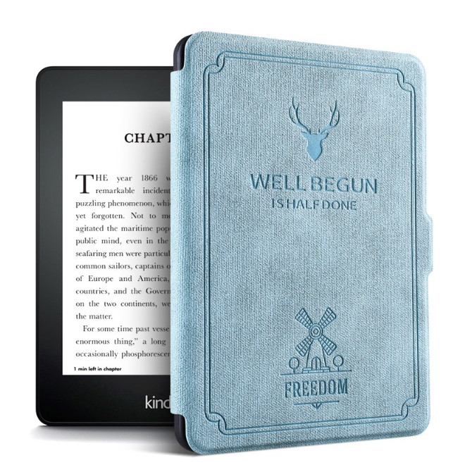 Combo Máy Đọc Sách Kindle Paperwhite Gen 10 và Bao da WELL BEGUN - Hàng nhập khẩu