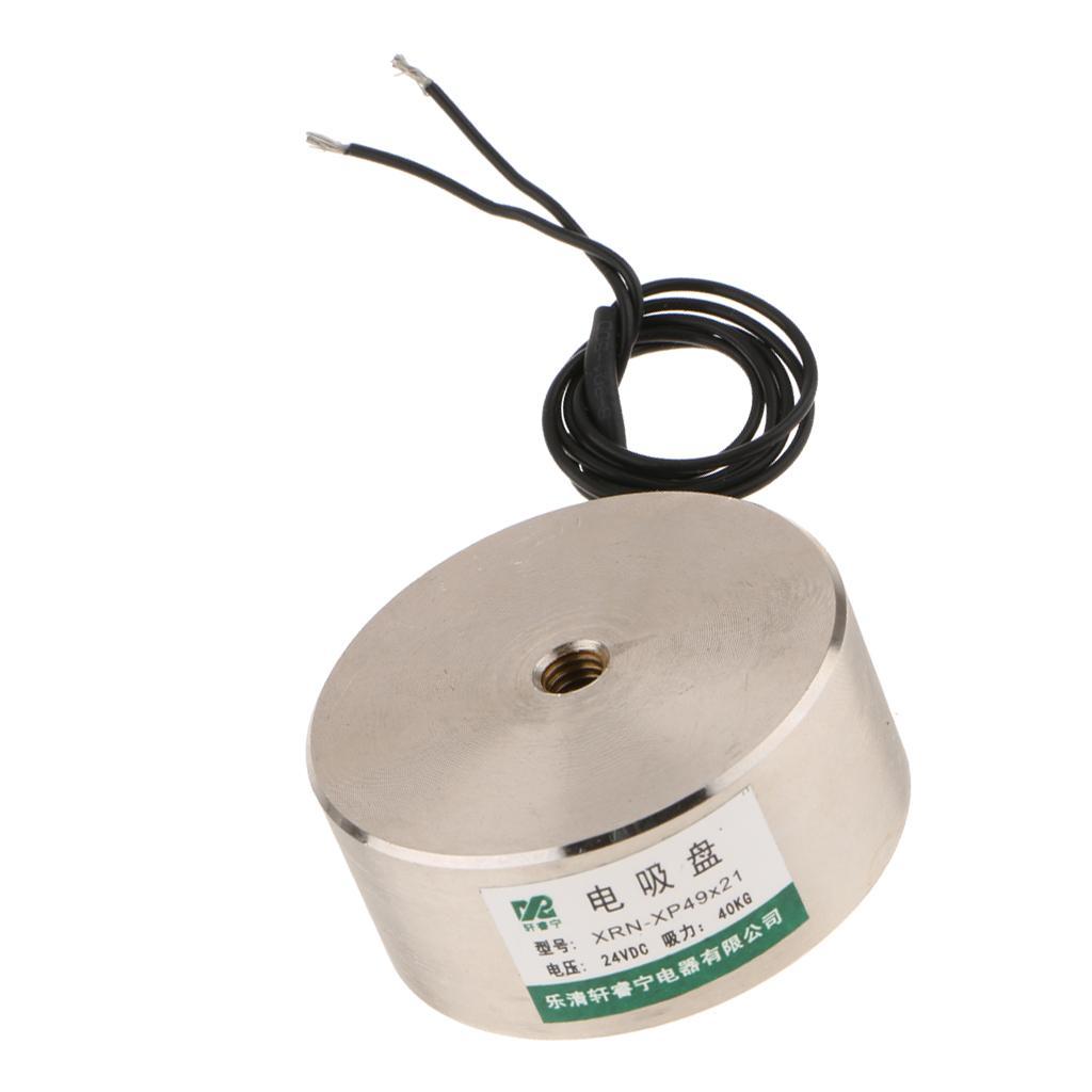 40KG DC24V Sucked Electric Lift Holding Magnet Electromagnet Solenoid XRN-P49/21