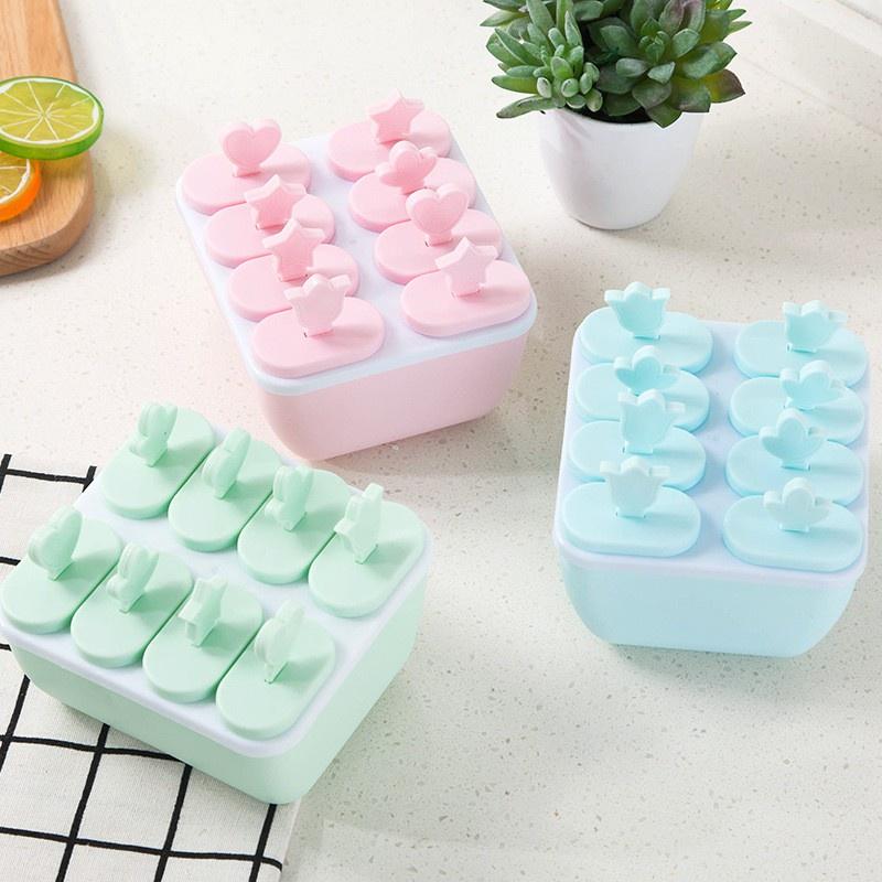 Khuôn làm kem 8 ngăn tiện lợi