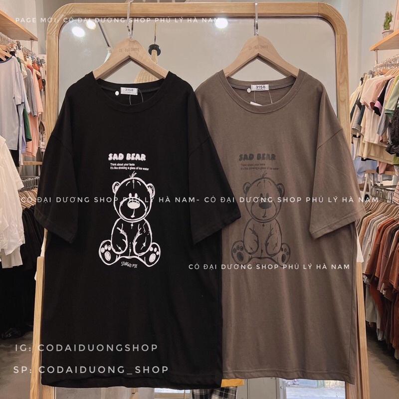 Áo phông gấu chữ SAD BEAR