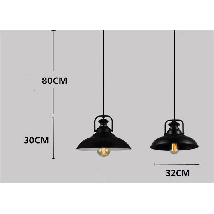 Combo 3 đèn thả KELLY cổ điển trang trí nội thất - kèm bóng Led chuyên dụng