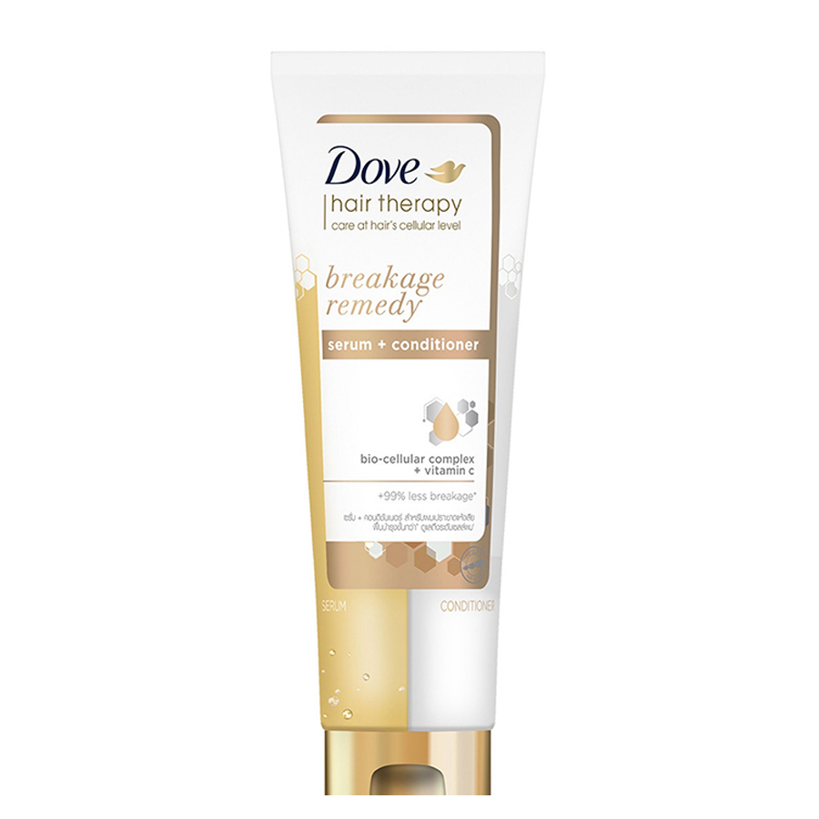 Kem Xả Serum 2 trong 1 Dove Breakage Remedy Phục hồi và Ngăn gãy rụng 230 ml