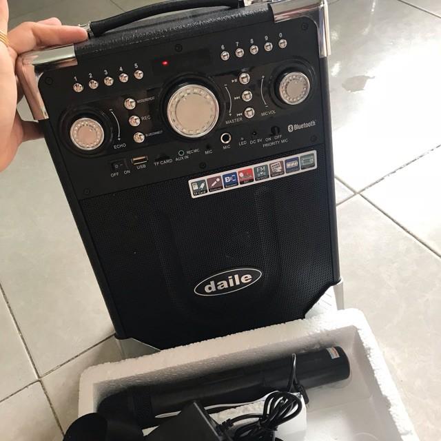 Loa Daile S8, loa karaoke mini, phát nhạc ngoài trời, công suất max 150W BẢO HÀNH 1 NĂM